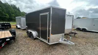 2026 Alcom-Stealth 7x14 7' Tall XLT Pro Aluminum sd ramp Cargo / Enclosed Trailer