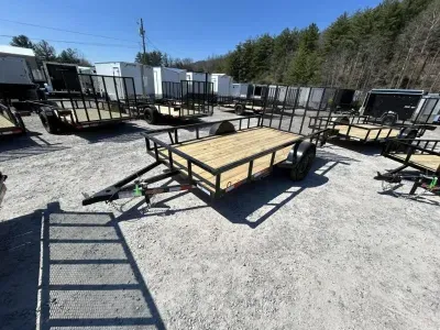 2026 Down 2 Earth Trailers 76x12 single axle w/spring assist gate Utility Trailer