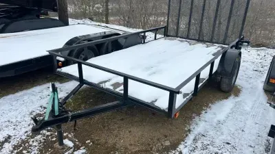 2018 P&T Trailers *USED 2018* 76x12 gate single axle Utility Trailer