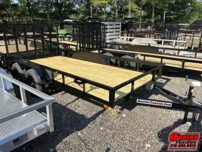 2026 P&T Trailers 76X14 gate brake tandem Utility Trailer