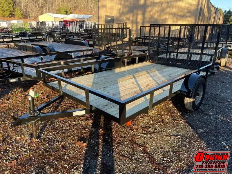 2027 P&T Trailers 82x12 gate single axle Utility Trailer