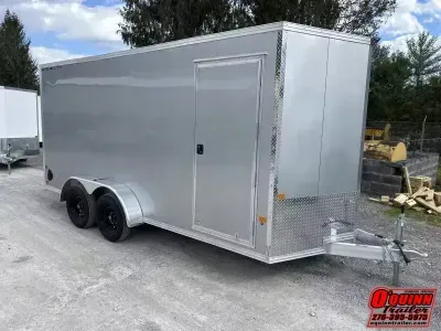 2026 Alcom-Stealth 7x16 6in extra ht XLT Pro Aluminum sd ramp Cargo / Enclosed Trailer