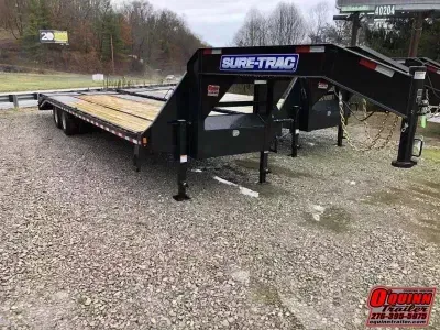 2026 Sure-Trac 30ft 25+5 22.5K GN Tandem Dual w/Full Width Ramps Equipment Trailer