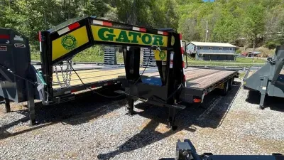 2027 Gatormade Trailers 25ft 20+5 24.9K Tandem Dual Gooseneck big goliath ramps Equipment Trailer