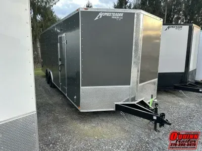 2026 Homesteader Trailers 8.5x24 intrepid HD 5 ton 7'tall Wide Ramp car hauler Enclosed Cargo Tra