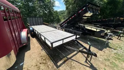 2025 P&T Trailers *used 2025* 82X22 gate brake Utility Trailer