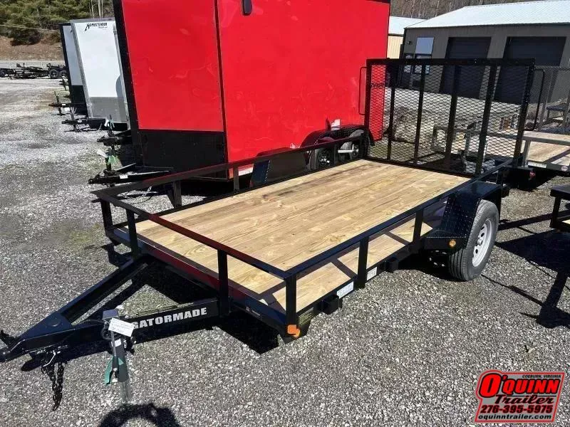 2027 Gatormade Trailers 76x12 gate single axle Utility Trailer
