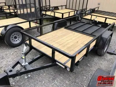 2026 Sure-Trac 5X10 Tube Top w/Gate single axle Utility Trailer