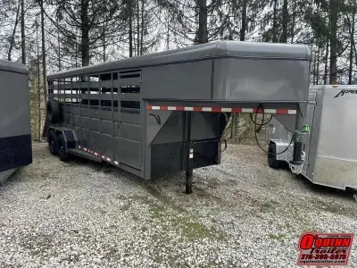 2026 Valley Trailers 6'8"x20' 7ft(+6" extra height) tall HD 14K Gooseneck Stock Trailer
