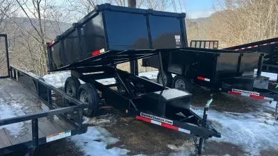 2027 P&T Trailers 6X10 5TON DECKOVER Combo Gate Dump Trailer