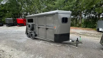2027 Valley Trailers 2416DR 6W X 16L X 7TALL 2 HORSE STRAIGHT Thorobred WITH RAMP