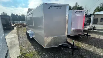2027 Homesteader Trailers 7x16 Intrepid Concession 6in extra height Enclosed Cargo Trailer