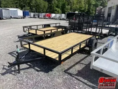 2026 P&T Trailers 76x14 gate single axle Utility Trailer