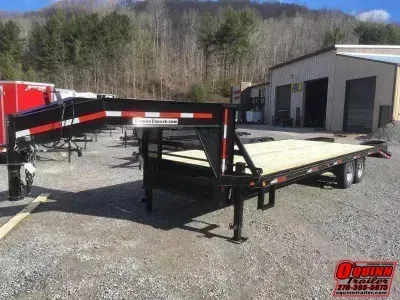 2026 P&T Trailers 25ft 20+5 7Ton Deckover Gooseneck Equipment Trailer