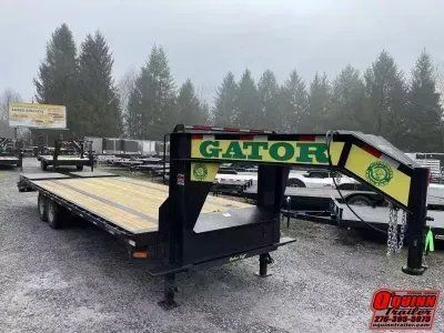 2026 Gatormade Trailers 25ft 20+5 8Ton Gooseneck big goliath ramps Equipment Trailer