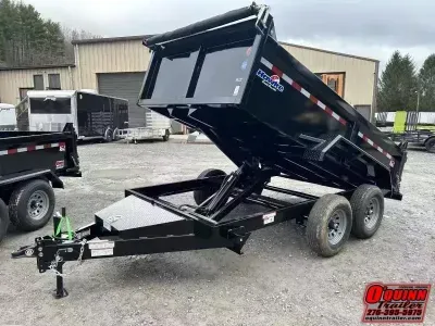 2027 Hawke Trailers 6X12 5TON Low Profile WITH TARP AND RAMPS Dump Trailer