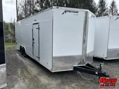 2027 Homesteader Trailers 8.5x24 intrepid HD 5 ton 7'tall wider ramp escape door car hauler Enclosed