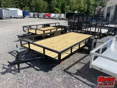 2026 P&T Trailers 76x14 gate single axle Utility Trailer
