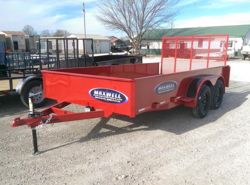 2021 Maxwell Tandem Solid Side Utility Trailer* 2021 Maxwell Tandem Solid Side Utility Trailer*
