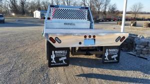 All Aluminum Flat Bed with Custom Head Rack and Receiver Hitch All Aluminum Flat Bed with Custom Head Rack and Receiver Hitch