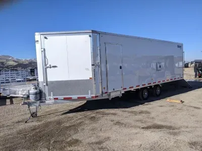 2023 Mission MES 101"X28' Deckover Snowmobile Trailer