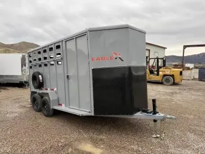 2026 Eagle X Trailers 6'8"x16' Stock Trailer
