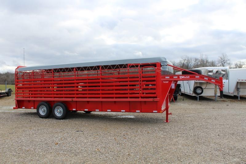 2021 Delco Trailers 6'8 X 24' Livestock Trailer 2021 Delco Trailers 6'8 X 24' Livestock Trailer
