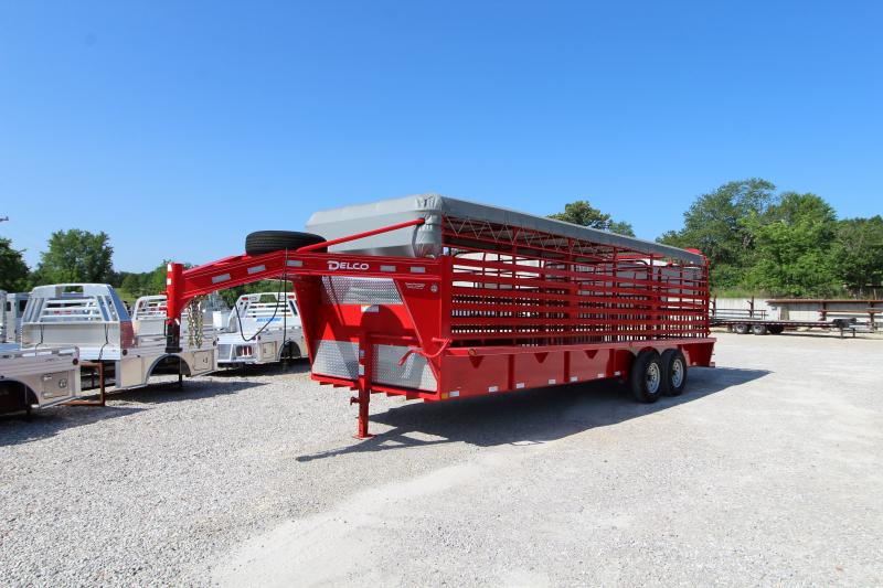 2022 Delco Trailers 24' Bar Top Livestock Stock / Stock Combo Trailer 2022 Delco Trailers 24' Bar Top Livestock Stock / Stock Combo Trailer