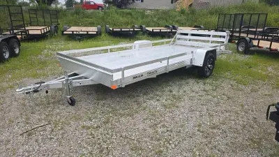 2026 Bear Track 80" Wide HD U T - With Brakes (BTU80180F) W/Side Rail Kit & Bi-Fold Gate