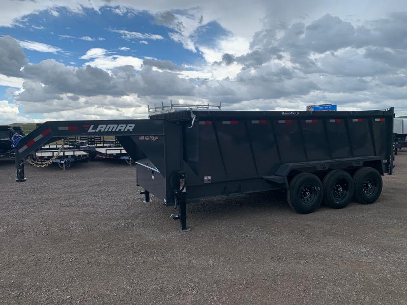 2022 LAMAR 83X16 TRIPLE GOOSENECK DUMP TRAILER Rapid Trailer Sales