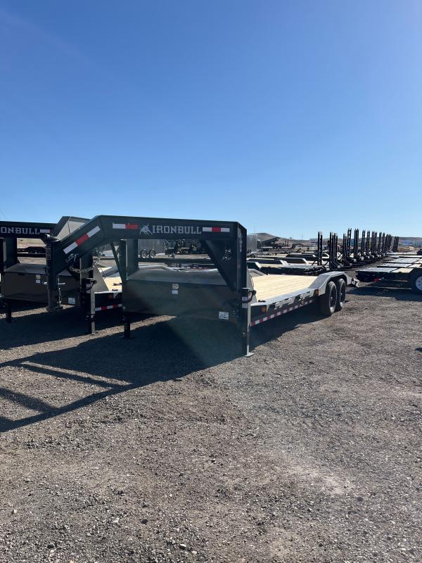 2022 IRON BULL 102X24 TA70 GOOSENECK EQUIPMENT TRAILER South Dakota