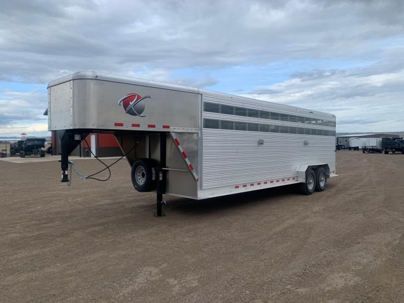 2024 KIEFER 86X24 GOOSENECK LIVESTOCK TRAILER Rapid Trailer Sales