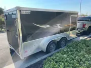 2025 New Haulmark 7x16 V-Nose Low Hauler WT2 Motorcycle Trailer (Limited Release with Special Decal)
