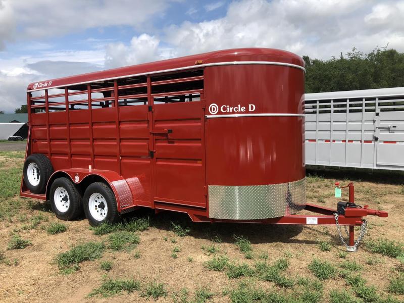 2019 Circle D 6'X16' Bumper Hitch Livestock Trailer 2019 Circle D 6'X16' Bumper Hitch Livestock Trailer