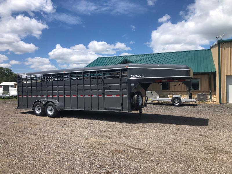 2020 Circle D 6'8"X24' GN Livestock Trailer 2020 Circle D 6'8"X24' GN Livestock Trailer
