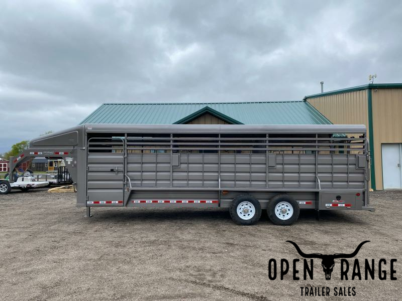 2023 GR Trailers 6'8"X 24' Stock Trailer GN 2023 GR Trailers 6'8"X 24' Stock Trailer GN