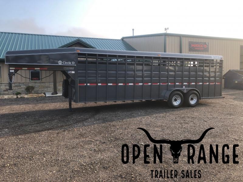 2020 Circle D 6'8"X24' GN Livestock Trailer 2020 Circle D 6'8"X24' GN Livestock Trailer