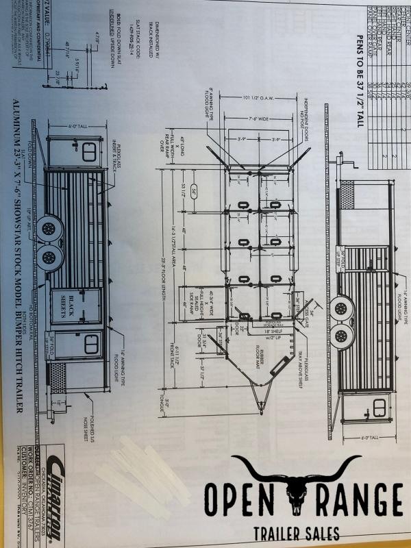 2023 Cimarron Trailers Showstar Livestock Trailer 2023 Cimarron Trailers Showstar Livestock Trailer