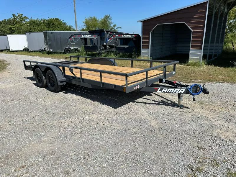 2026 Lamar Trailers 83" X 18' GVWR 7K COMMERCIAL Utility Trailer