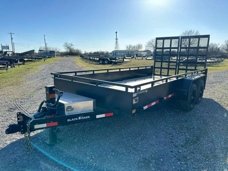 2026 BlackHawk Trailers 83" X 16' GVWR 7K Utility Trailer