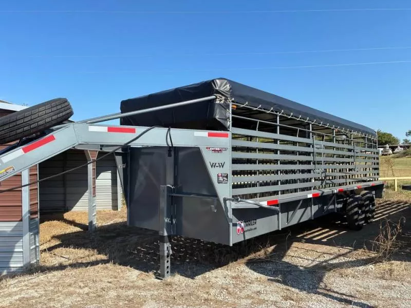 2026 WW 6.8'X24' GVWR 14K GOOSENECK Stock / Stock Combo Trailer