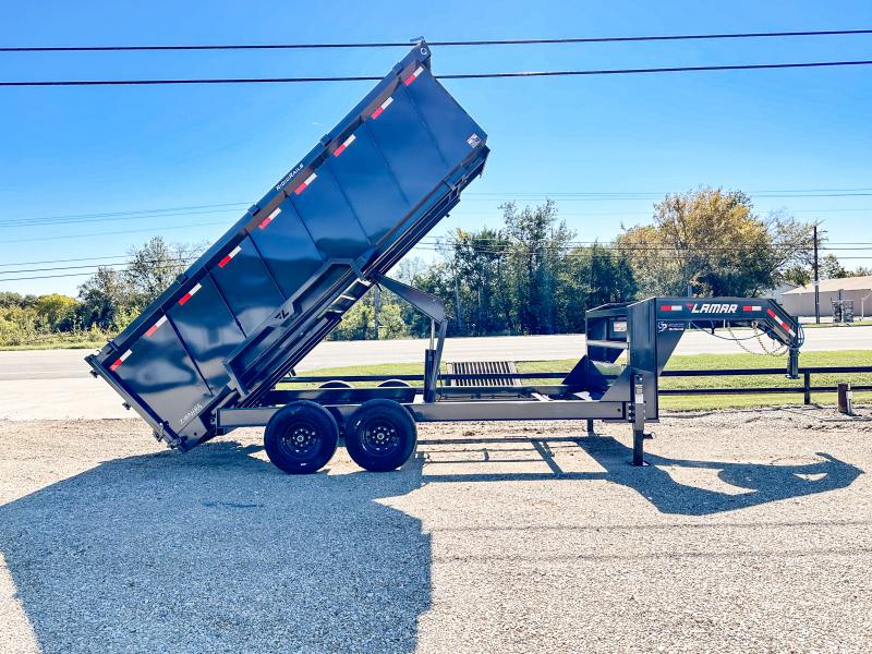 2025 Lamar Trailers GOOSENECK 83" X 16' GVWR 14K Dump Trailer