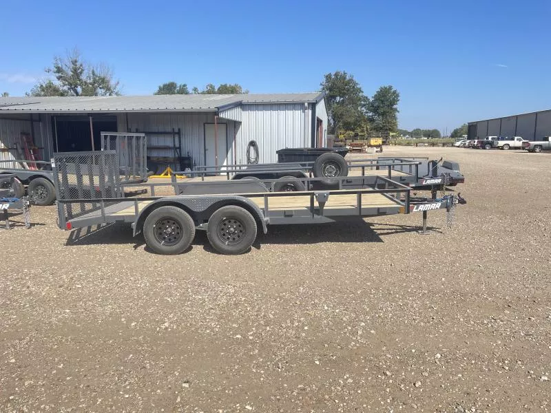 2026 Lamar Trailers 83" X 16' GVWR 7K COMMERCIAL Utility Trailer