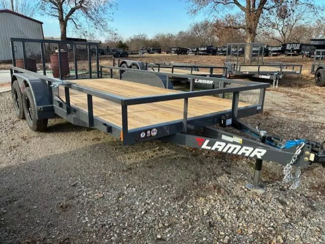 2026 Lamar Trailers 83"X16' GVWR 7K COMMERCIAL Utility Trailer