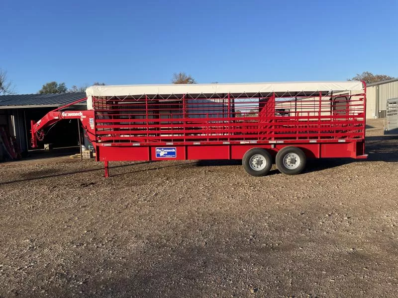 2026 Gooseneck 6'8" X 24' BAR TOP GVWR 17.5K Stock / Stock Combo Trailer