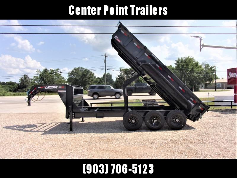 2021 Lamar Trailers 83 x 16 Low Pro Gooseneck Dump Trailer GVWR 21K 2021 Lamar Trailers 83 x 16 Low Pro Gooseneck Dump Trailer GVWR 21K