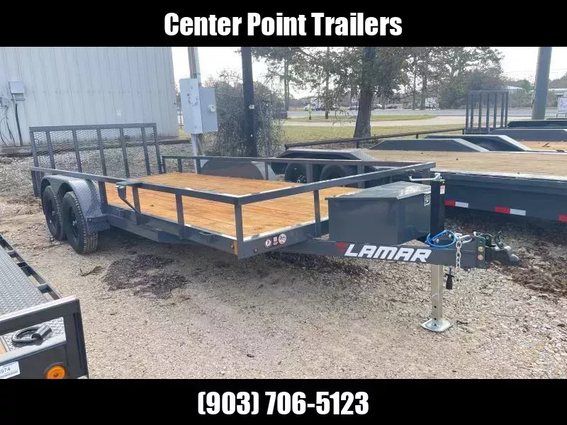 2026 Lamar Trailers 83" X 18' GVWR 7K COMMERCIAL Utility Trailer