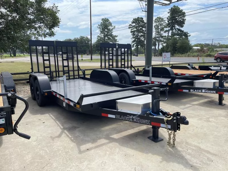2025 BlackHawk Trailers 80" X 16' GVWR 14K SCISSOR LIFT/ Equipment Trailer
