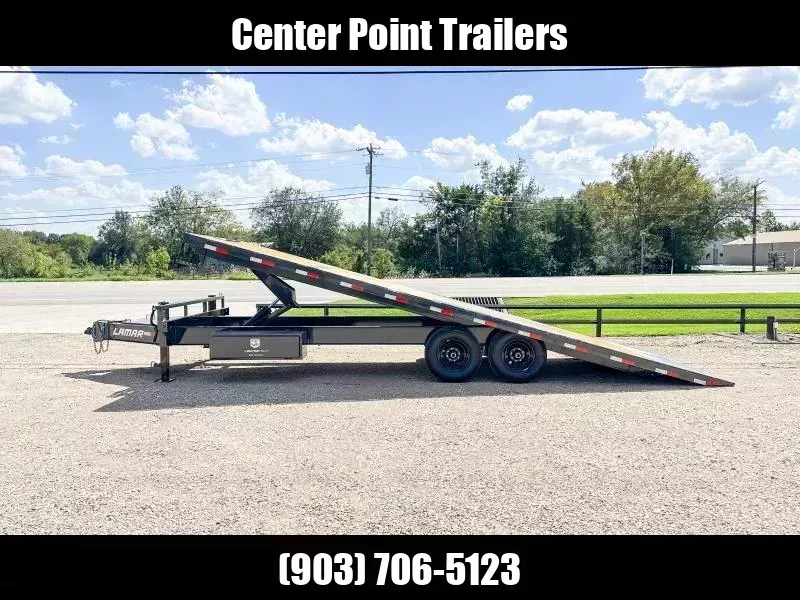 2026 Lamar Trailers 102" X 24' GVWR 14K TILT Flatbed Trailer