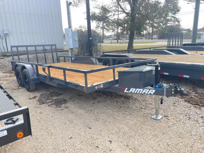 2026 Lamar Trailers 83" X 18' GVWR 7K COMMERCIAL Utility Trailer